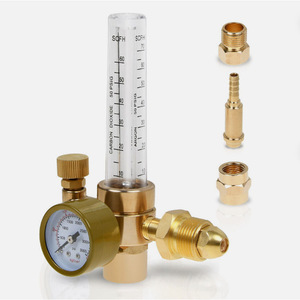 เครื่องวัดอัตราการไหลของก๊าซ 0-15 ลิตรต่อนาที สำหรับอาร์กอน คาร์บอนไดออกไซด์ ใช้กับงานเชื่อม MIG TIG พร้อมเกจวัดและสาย - Product Image 2