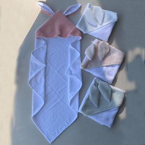 Asciugamano da Bagno per Bambini con Cappuccio in Spugna di Bambù e Cotone di Alta Qualità, Morbido <span class=keywords><strong>Accappatoio</strong></span> con Orecchie da Coniglio per Spiaggia - Product Image 6