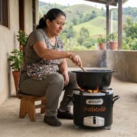 Poêle à charbon de bois portable en acier inoxydable de haute qualité, sans fumée, pour le camping en plein air, les pique-niques et les jardins