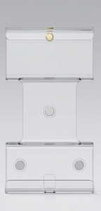 <b>Floating</b> Acrylic Graded Card Wall Display Shelf, Magnetic Slab Case Holder Mounted for cards game - Product Image 1