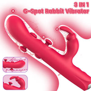 Vibrador de Conejo para Mujeres, Juguetes Sexuales, 12 Vibraciones, 12 Estimulaciones del Punto G, Vibrador de Silicona, Dildo, Juguetes para Adultos para Mujeres y Parejas - Product Image 3