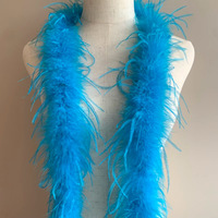 Bandes de plumes d'autruche naturelles, boa 5 couches épaissies, teintes, pour robes de performance, costumes de mariage, accessoires de vêtements DIY
