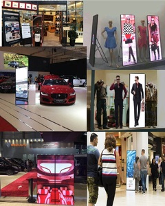 Áp phích kỹ thuật số màn hình LED trong nhà Màn hình LED p1.86 4G <span class=keywords><strong>Wifi</strong></span> <span class=keywords><strong>USB</strong></span> di chuyển gương Poster Màn hình hiển thị LED - Product Image 4