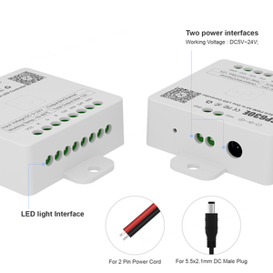 Contrôleur de musique Bluetooth tout-en-un SP630E pour bandes LED, contrôleur LED PWW 5 canaux 12V PWM, contrôle par application Android/iOS, Bluetooth LED - Product Image 5