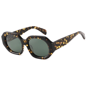 Lunettes de soleil œil de chat unisexes, monture tortue intégrale, protection UV400, mode adulte, protection solaire - Product Image 1