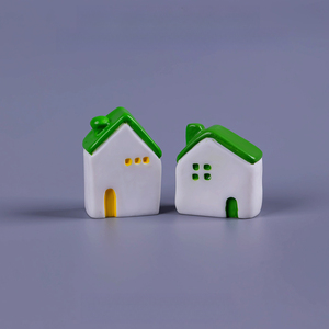 Micro-paesaggio KI Zhuojing Moss, casa delle fate <span class=keywords><strong>in</strong></span> stile freehand, artigianato <span class=keywords><strong>in</strong></span> resina, accessori decorativi fai da te, da tavolo - Product Image 4