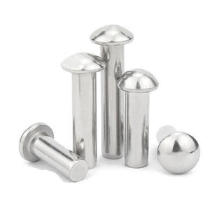 Vis à tête plate en acier inoxydable, rivets, accessoires de quincaillerie pour ceintures et bagages, clous en I, boutons à double face, finition brillante - Product Image 3