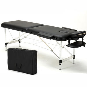 <span class=keywords><strong>Table</strong></span> de massage pliable en cuir synthétique portable avec un design moderne pour les soins de salon, de spa et de beauté dans le salon - Product Image 3