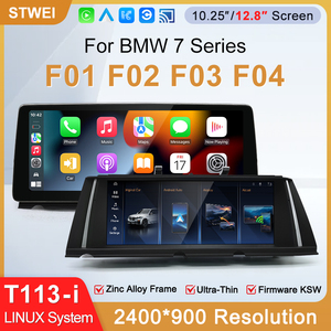 STWEI 2026 Nouveaux écrans fins Système Linux 12,8 pouces Résolution 2400x900 Pour BMW Série 7 F01 F02 F03 Lecteur multimédia automobile sans fil CarPlay KSW - Product Image 2