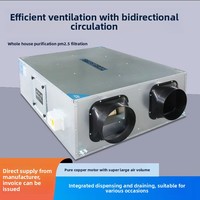 Système d'échange de chaleur total pour air frais ; Ventilateur intégré à double flux pour résidentiel/hôtel/commercial ; Ventilation à fonctionnement silencieux
