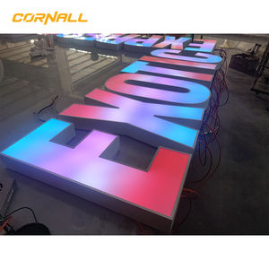 Insegna Luminosa LED Personalizzata a Colori, Segnaletica Pubblicitaria 3D, Insegna Luminosa per Nomi <span class=keywords><strong>di</strong></span> Negozi e Decorazioni Murali - Product Image 2