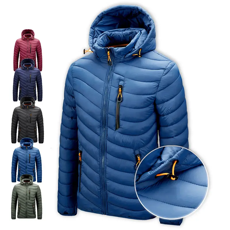 Winter Windbreaker Out door Short Light Weight Puffer Jacket Coat Mens Padding Jackette for Men Plus size
