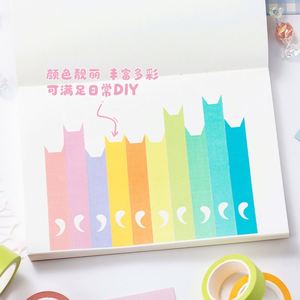 10m Assorted Multicolor Paper Washi Tape Set Bright/Pastel Decorative Adhesive <b>Journaling</b> DIY Craft Office School - Product Image 3