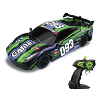 Voiture de course télécommandée électrique haute vitesse pour enfants, modèle réduit 1:18, avec lumières, jouet populaire pour garçons