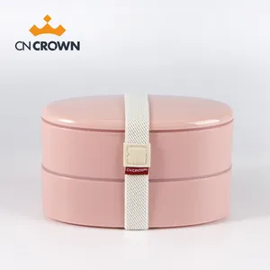 CNCROWN 800ML Plastic Bento Lunch Box Bento Box BPA Free Lunch Box For Adult