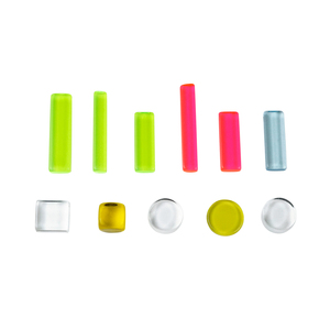 Jetons de <span class=keywords><strong>poker</strong></span> en acrylique transparent coloré, carrés et ronds, solides, pour jeux de société, directement de l'usine - Product Image 2