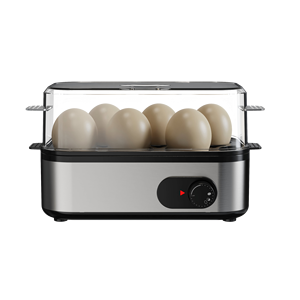 <span class=keywords><strong>Cuiseur</strong></span> à oeufs automatique haute capacité 1-6Eggs chaudière à vapeur électrique avec <span class=keywords><strong>coque</strong></span> en plastique et en acier inoxydable de qualité alimentaire pour la maison - Product Image 1