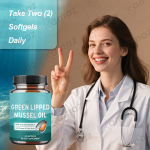 <span class=keywords><strong>Huile</strong></span> de moule verte Amaz OEM/ODM, 60 gélules molles, avec acides gras oméga-<span class=keywords><strong>3</strong></span> pour la santé des articulations, soutien immunitaire, complément alimentaire - Product Image 3