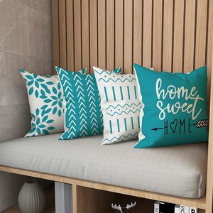 Housse <span class=keywords><strong>de</strong></span> coussin style bohème Home Sweet Home, plusieurs options <span class=keywords><strong>de</strong></span> couleurs, 100% polyester, <span class=keywords><strong>pour</strong></span> <span class=keywords><strong>canapé</strong></span> <span class=keywords><strong>de</strong></span> ferme, hôtel - Product Image 6