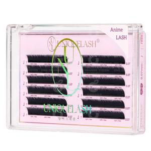 ขนตาด้านล่างแหลมขนาดเล็กสีดำขนาด0.07มม. ออกแบบมาสำสำหรับขนตาด้านล่างแบบอะนิเมะ - Product Image 1