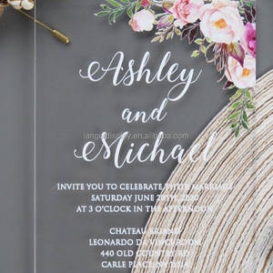 Wowangel — décoration acrylique, carton d'invitation de <span class=keywords><strong>mariage</strong></span>, vente en gros - Product Image 6