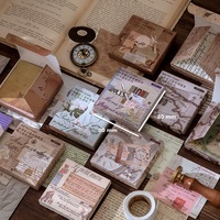 Nuovo Design 100pz/confezione Serie Vintage Foglietti Adesivi Momo per Scrapbooking, Regalo Unico per Studenti, Decorazione Fai-da-Te