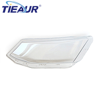 TIEAUR Abat-jour en verre trempé transparent pour phare de voiture, couvercle de lentille en PC pour SKODA/FABIA/RAPID Années 16-19