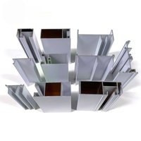Profils en aluminium de haute qualité de la série 6000, à grain de bois, pour fenêtres à cadre coulissant, personnalisés, en alliage, pour soudage, découpe et pliage
