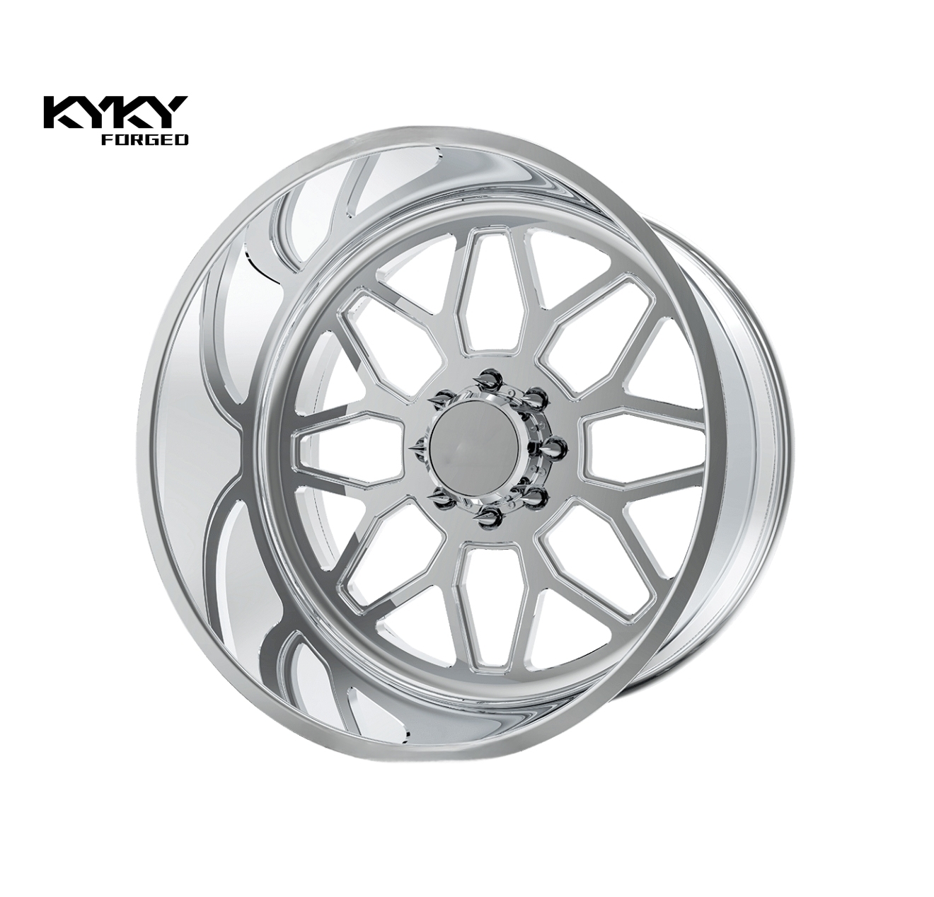 Custom Polished Forged Truck Wheels for Dodge Ram Ford GMC 20x10 22x10 ...