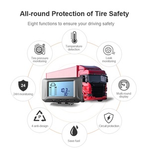 Sistema de detección de presión de neumáticos TPMS <span class=keywords><strong>Digital</strong></span> Popular para remolques de camiones RV Sensores externos internos inalámbricos para seis vehículos - Product Image 6