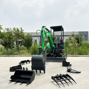 Çin Mini ekskavatör 2.5 Ton CE EURO5 ekskavatörler küçük kazıcı çin 1 Ton 2 Ton EPA çiftlik Bagger paletli kuengine motor - Product Image 3
