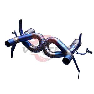 Sistema de Escape Recto de Aleación de Titanio Vortex Azul de 76MM/3 Pulgadas con Valvetronic para EVO STO de Alto Rendimiento - Product Image 3