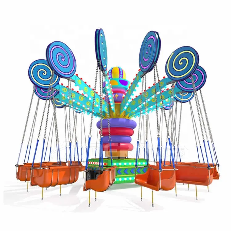 2023 popular novel attraction flying chair theme park customized amusement park rides samba flying chair for sale