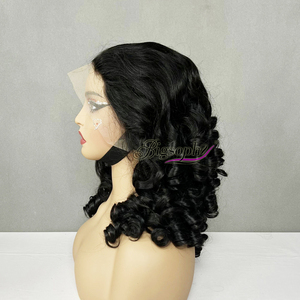 Pelucas de Cabello Humano con Encaje, 250% de Densidad, Pelucas de Cabello Humano para Mujer, SDD 18 Pulgadas # Peluca de Cabello Frontal N Spring Curl 13*4 - Product Image 2