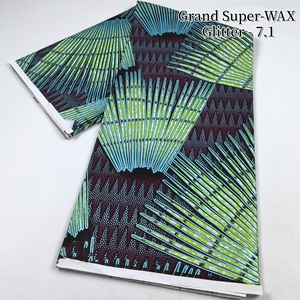 Tissu africain imprimé <span class=keywords><strong>en</strong></span> coton, textile Ankara, véritable <span class=keywords><strong>pagne</strong></span> wax, <span class=keywords><strong>robe</strong></span> pour <span class=keywords><strong>femme</strong></span> pour mariage et fête - Product Image 3