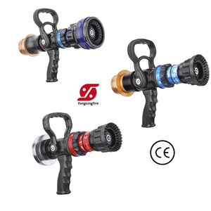 Buse de pulvérisation d'eau multifonctionnelle réglable avec poignée pistolet pour tuyau d'incendie, avec raccords BS/Storz pour la lutte contre l'incendie - Product Image 2