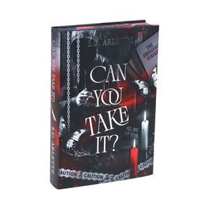 Hardcover Thriller Novel Printing <b>Red</b> Mystery Crime Book Black Cover Perfect Binding Custom Sprayed Edges with Foil Stamping - Product Image 4
