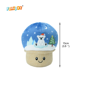 Famipet Manufacturer Wholesale New Christmas <b>Crystal</b> <b>Ball</b> Design Soft Stuffed Crinkle Pet Plush Toy Squeaky Dog Toy - Product Image 2