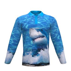 Venta caliente Camisa de pesca personalizada Sublimación de manga larga Ropa de pesca para hombre de secado rápido - Product Image 2