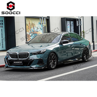 Alerón Lateral de Fibra de Carbono Estilo TAKD, Reemplazo de Alerón Lateral, Kit de Carrocería para BMW Serie 5 G60 G61 520i 530i 540i 2023-2027