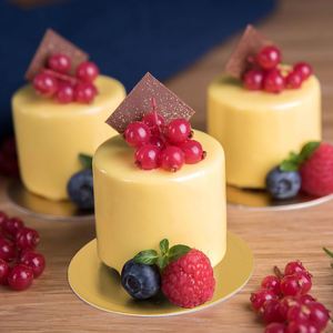 Wholesale Custom Disposable <b>Mini</b> Round Square Rectangle Triangle Paper Mousse Cake Base Pastry Dessert Displays Tray Cake Board - Product Image 3
