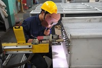 Condenseur à plaques en aluminium Aidea pour le refroidissement des centres de données, tailles personnalisées, résistance à haute pression, économie d'énergie, température maximale de 200°C