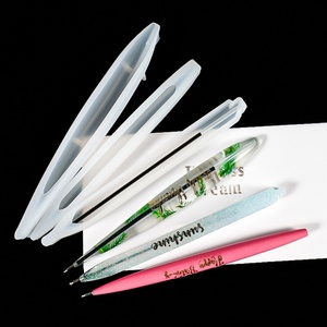 Moule en silicone pour stylos à bille en résine époxy, fournitures de bureau et papeterie faites maison, variété de moules d'artisanat en résine pour l'art - Product Image 5