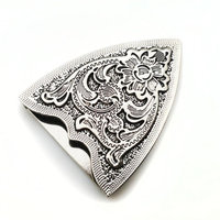 Nouvelle boucle de ceinture rétro d'automne en alliage de zinc de 39 mm, avec gravure concave-convexe, placage et logo imprimé par transfert thermique, motif herbe et dentelle