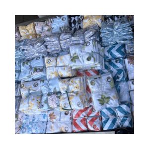 Tenda Plissettata Moderna All'ingrosso con Stampa Dorata, Isolante, per Soggiorno, Camera da Letto, Cucina - Pronta all'Uso - Product Image 1