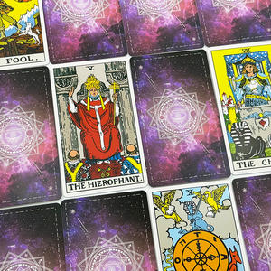 Individueller Logodruck CMYK <span class=keywords><strong>4</strong></span>-Farben-Offsetdruck Affirmations- Orakel- Tarotkartendeck mit 78 Karten in Sondergröße Großhandel - Product Image 4