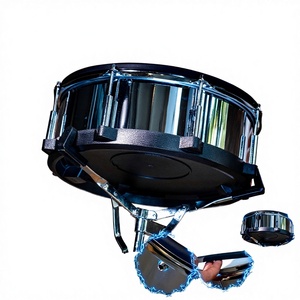 Beatello 14x5.5" Alloy Electronic Snare <b>Drum</b> 6-zone Triggers | 2-ply Mesh Head Headphone Jack | DJG14IN Model 6.35mm | - Product Image 2