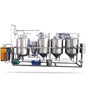 small cooking oil refinery machine 2022 factory price vegetable palm oil refining machine peanut oil refinery filter machine