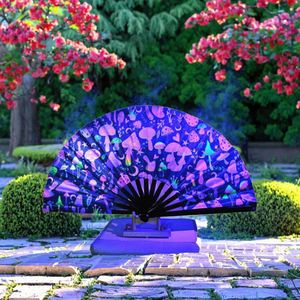 Éventail à main écologique imprimé UV pour promotion, fête et souvenir avec motif décoratif - Product Image 6