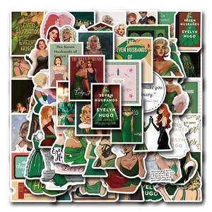 55 pièces sept maris d'Evelyn Graffiti autocollants guitare décoré autocollant PVC étanche autocollants - Product Image 2